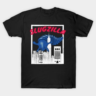 Blue Slugzilla 3D Printed Sensory Slug Rampages New York! T-Shirt